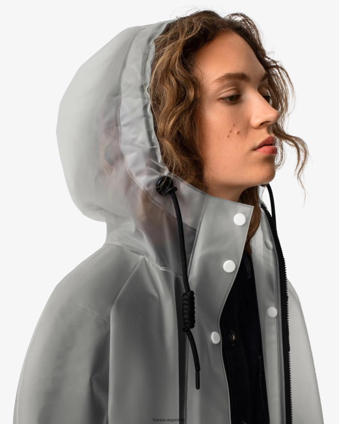 Hunter mujer parka impermeable play vinilo transparente 8B42Z8340