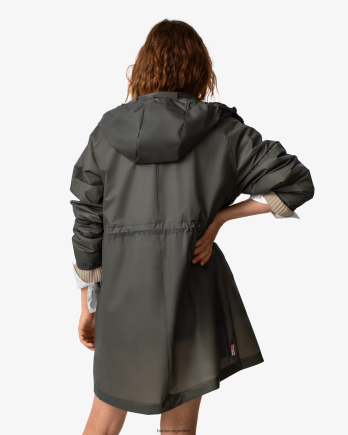 Hunter mujer parka impermeable play vinilo transparente 8B42Z8350